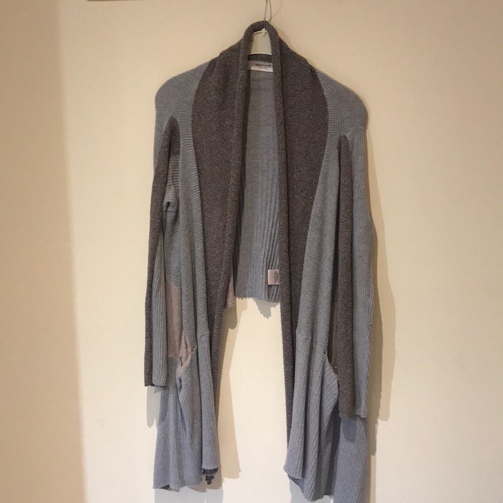 Gray and beige Cardigan